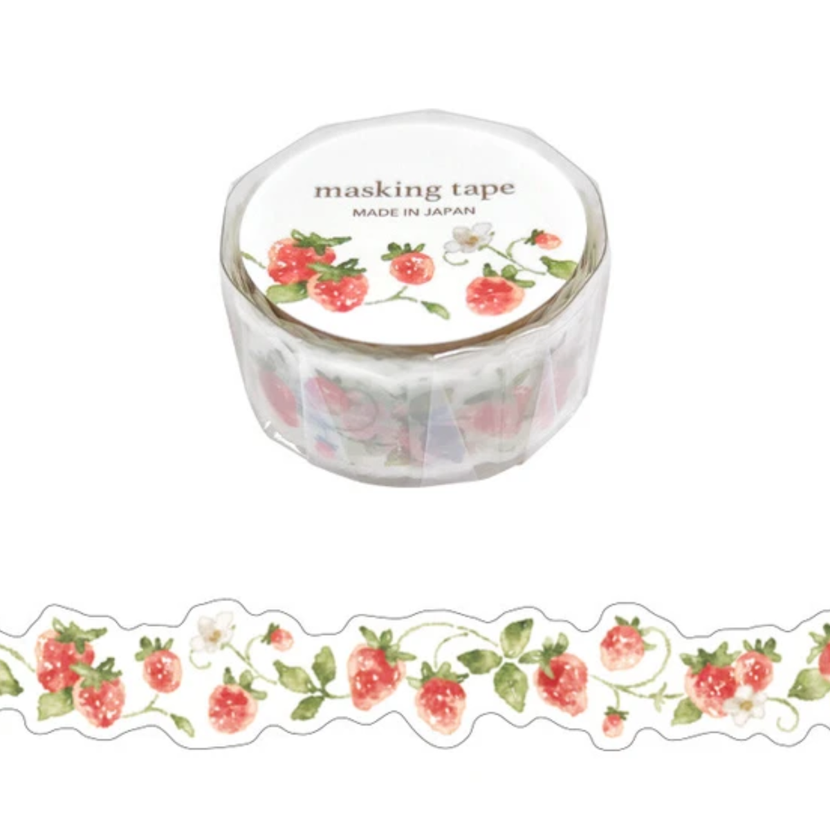 Mind Wave Diecut Washi Tape | Strawberry - Simple Paper