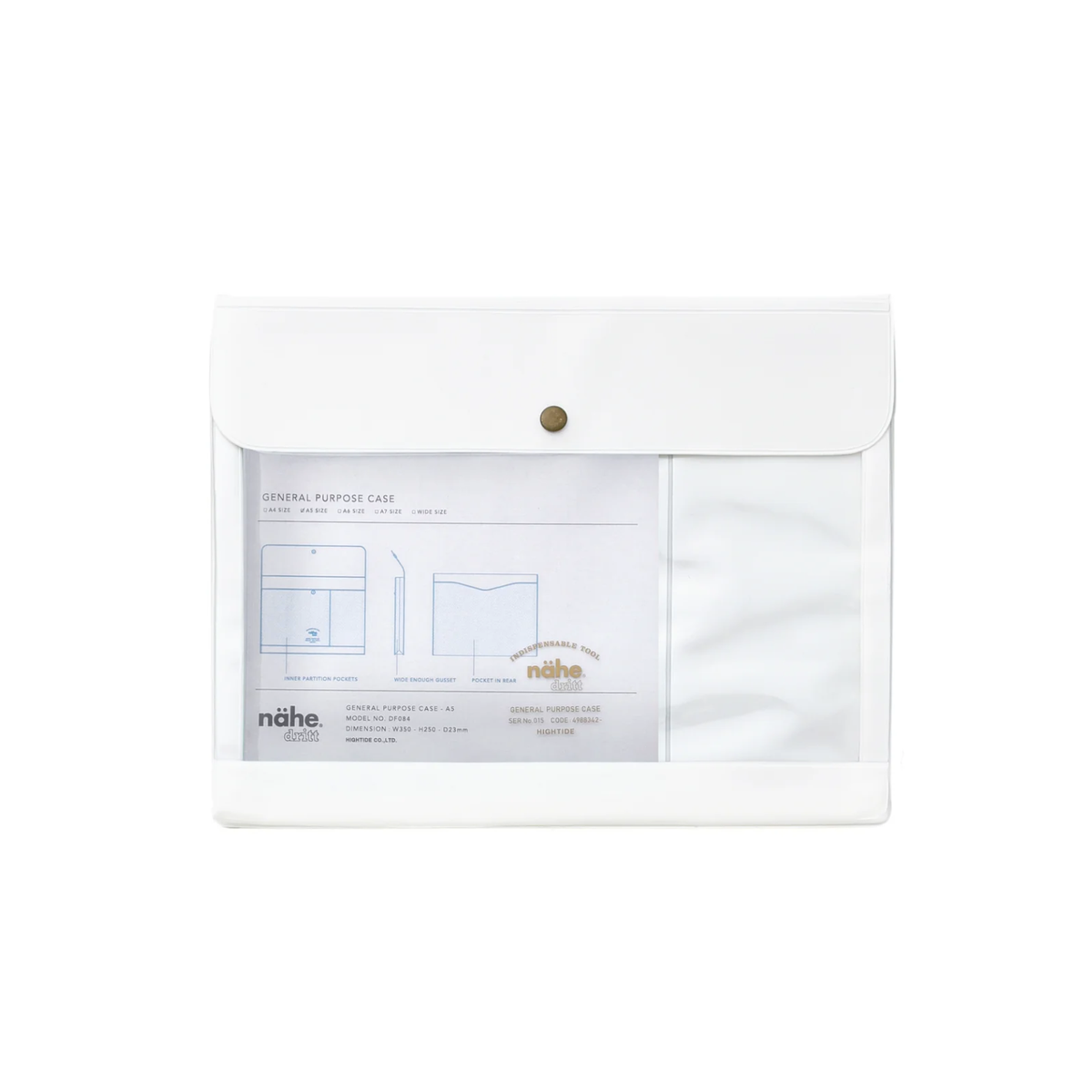 Hightide | Nahe General Purpose Case A5 | White - Simple Paper