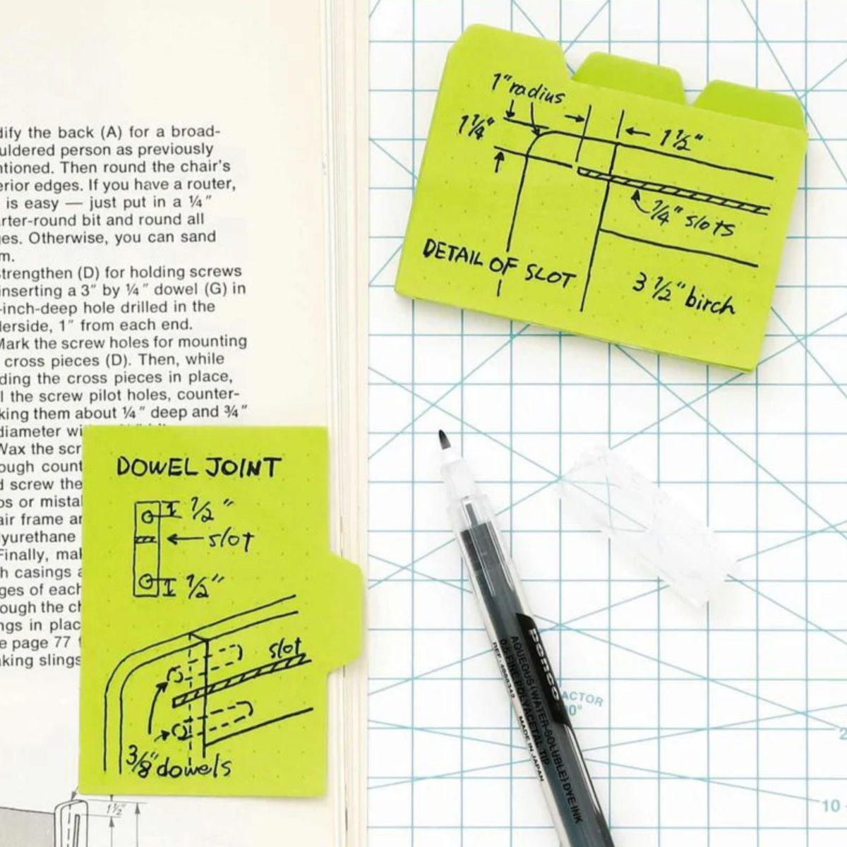 Hightide | Sticky Memo | Blue - Simple Paper