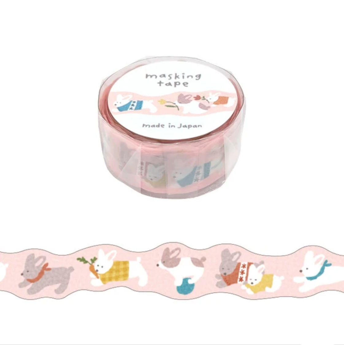 Mind Wave Diecut Washi Tape Cozy Rabbits