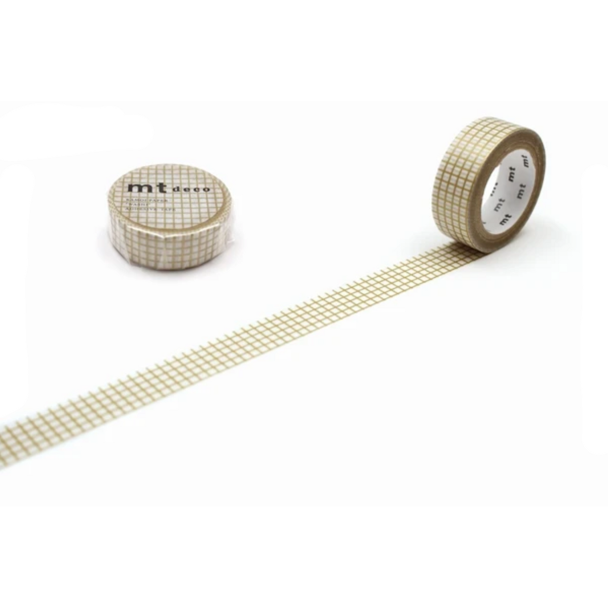 mt Masking Tape Grid Pattern Gold