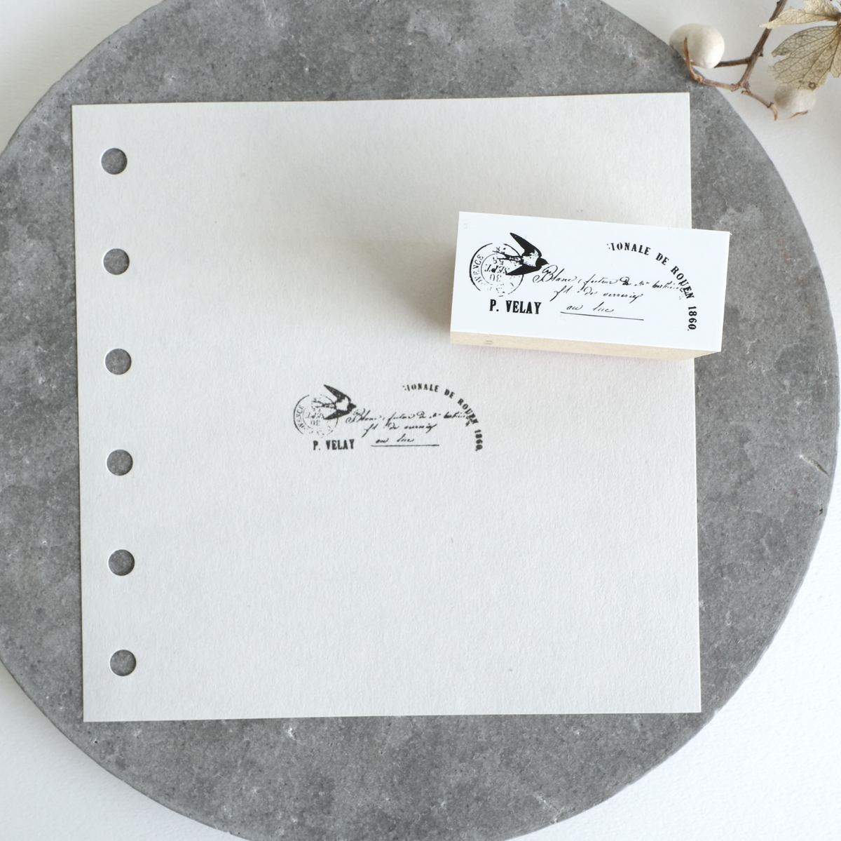 Yohaku Rubber Wood Stamp S-109