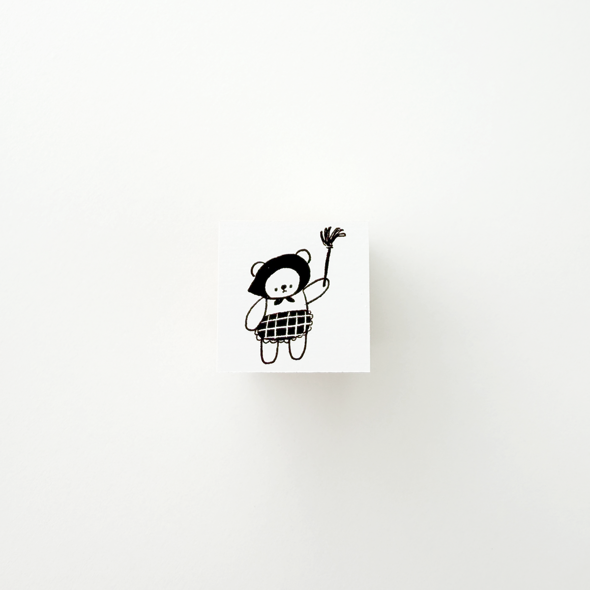 ranmyu Rubber Stamp Cleaning Bear