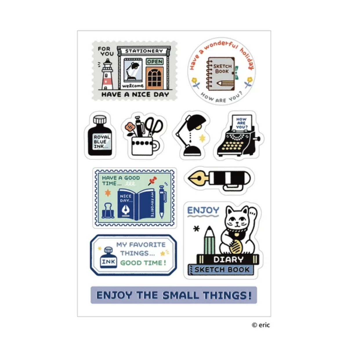 Eric Small Things Multi Stickers Enjoy