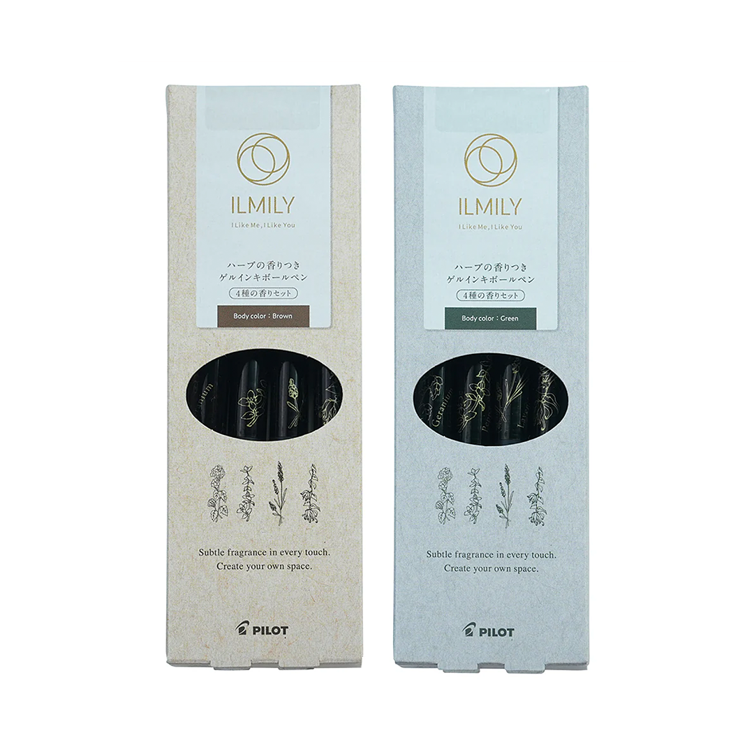 Pilot ILMILY Gel Ink Ballpoint Pen with Herbal Scent - Simple Paper