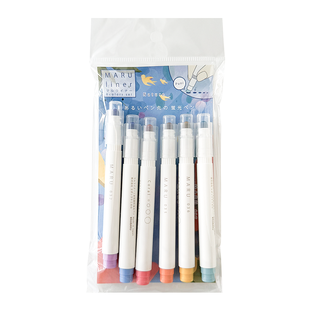 Epoch Kobaru Maru Dot Liners 6 Pack 032- 037 New Colors