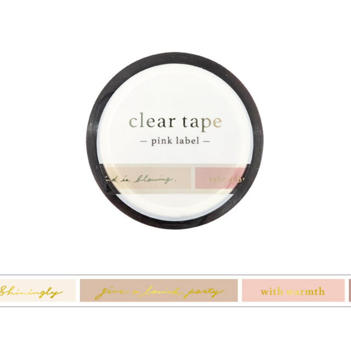 Mind Wave Clear Tape | 7mm | Pink Label - Simple Paper