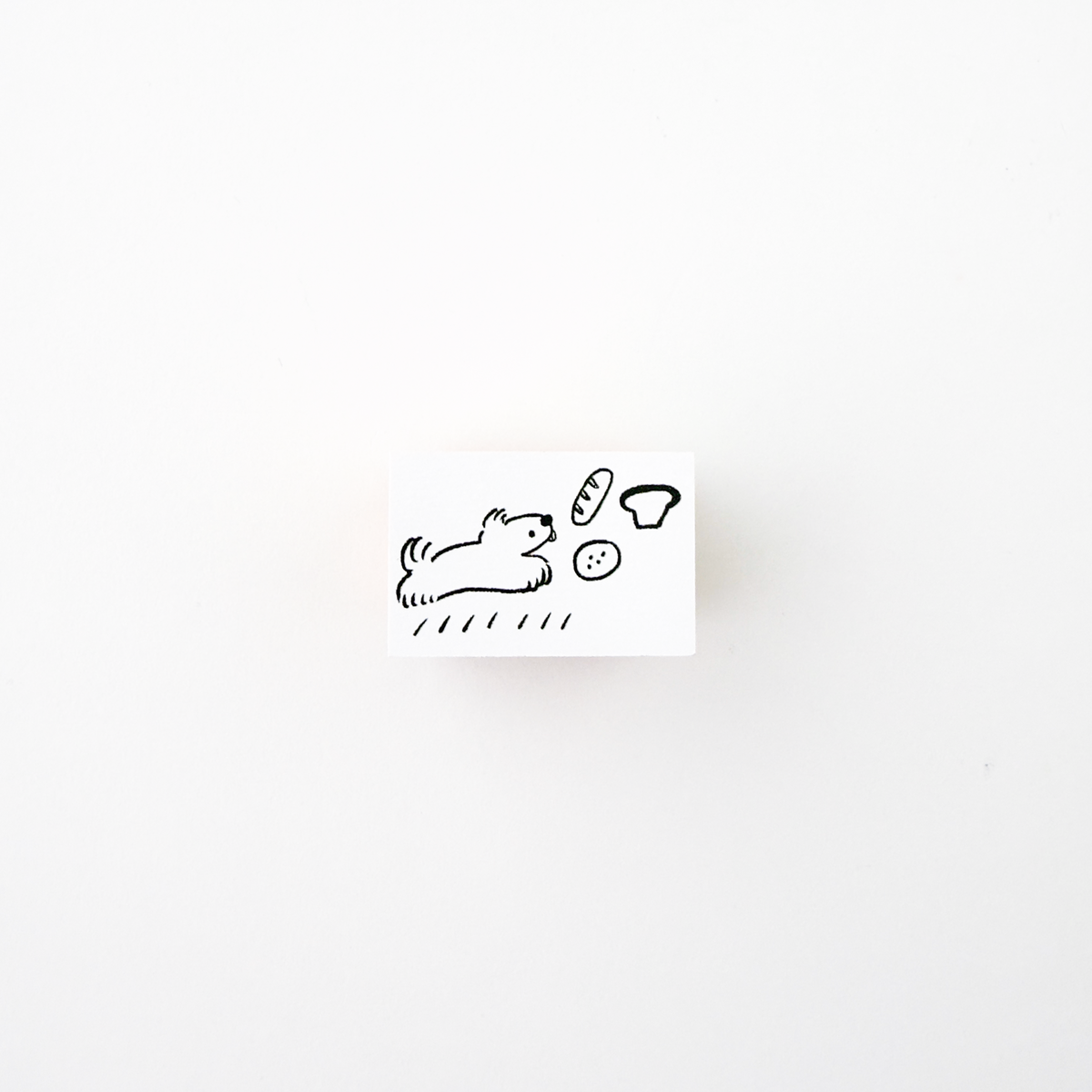 ranmyu Rubber Stamp Dog Playing