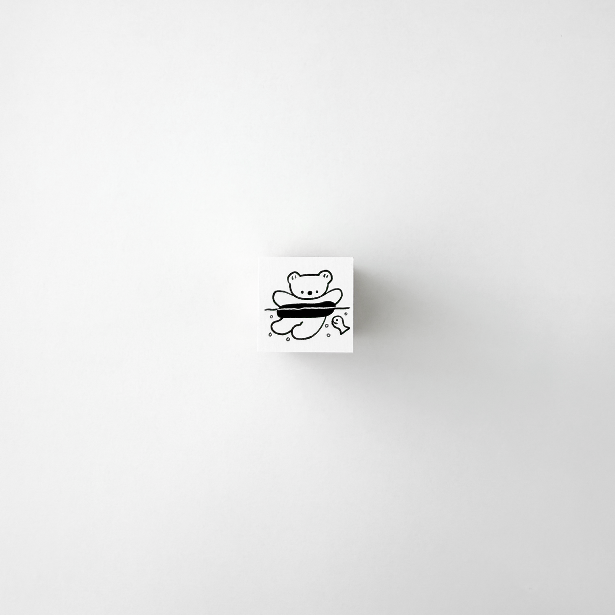 ranmyu Rubber Stamp Floating Bear