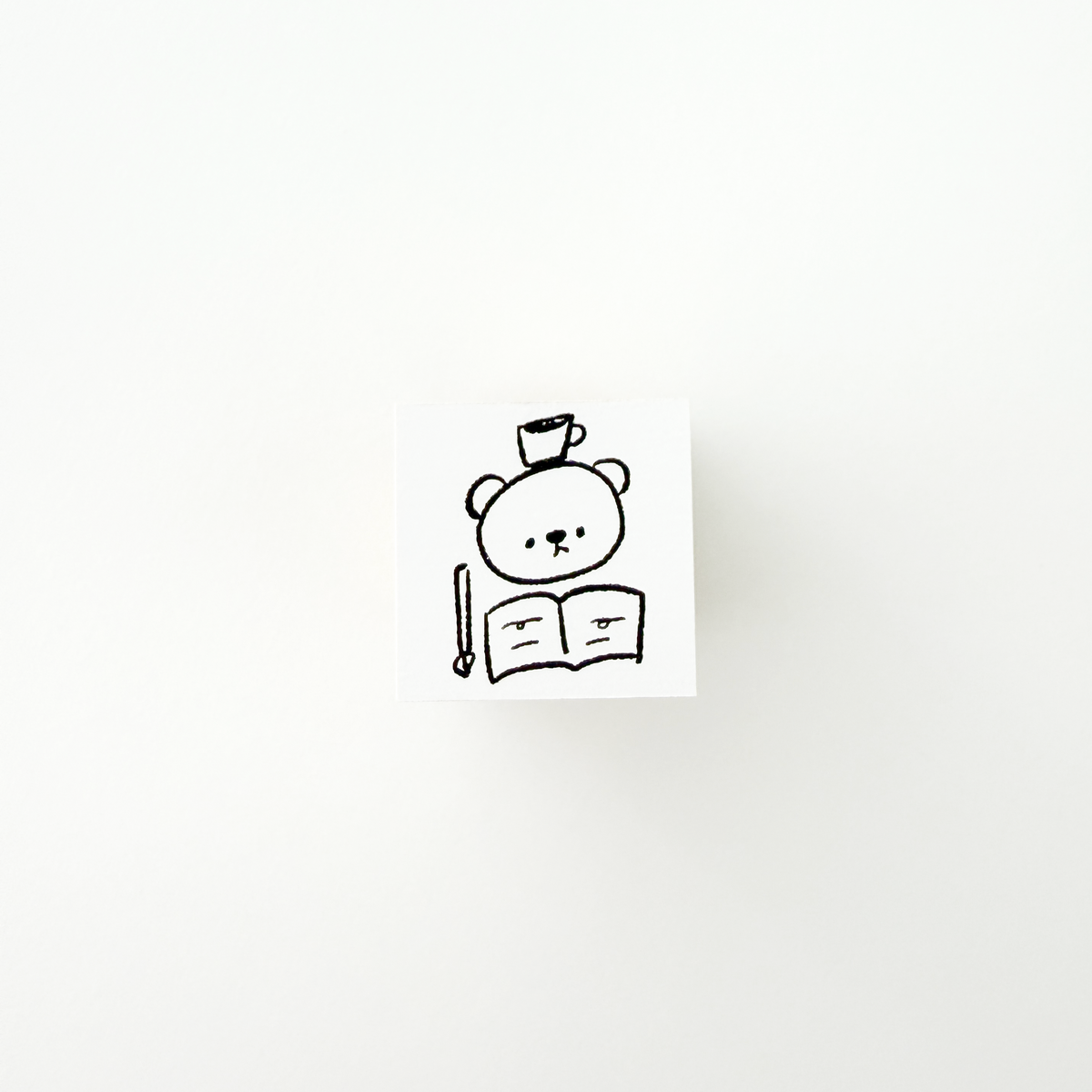 ranmyu Rubber Stamp Writing Bear