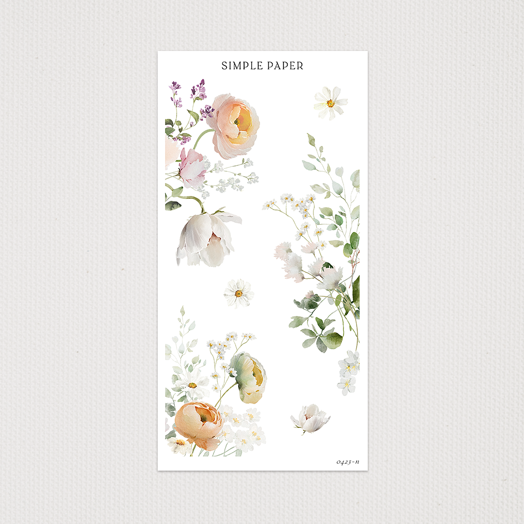 April - Sheet N - Simple Paper