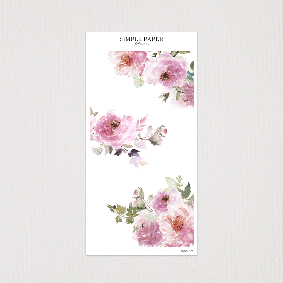 February - Sheet N - Simple Paper
