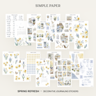 Spring Refresh full kit with daffodils, grape hyacinths, butterflies, laundry and closet scenes and a March 2025 calendar