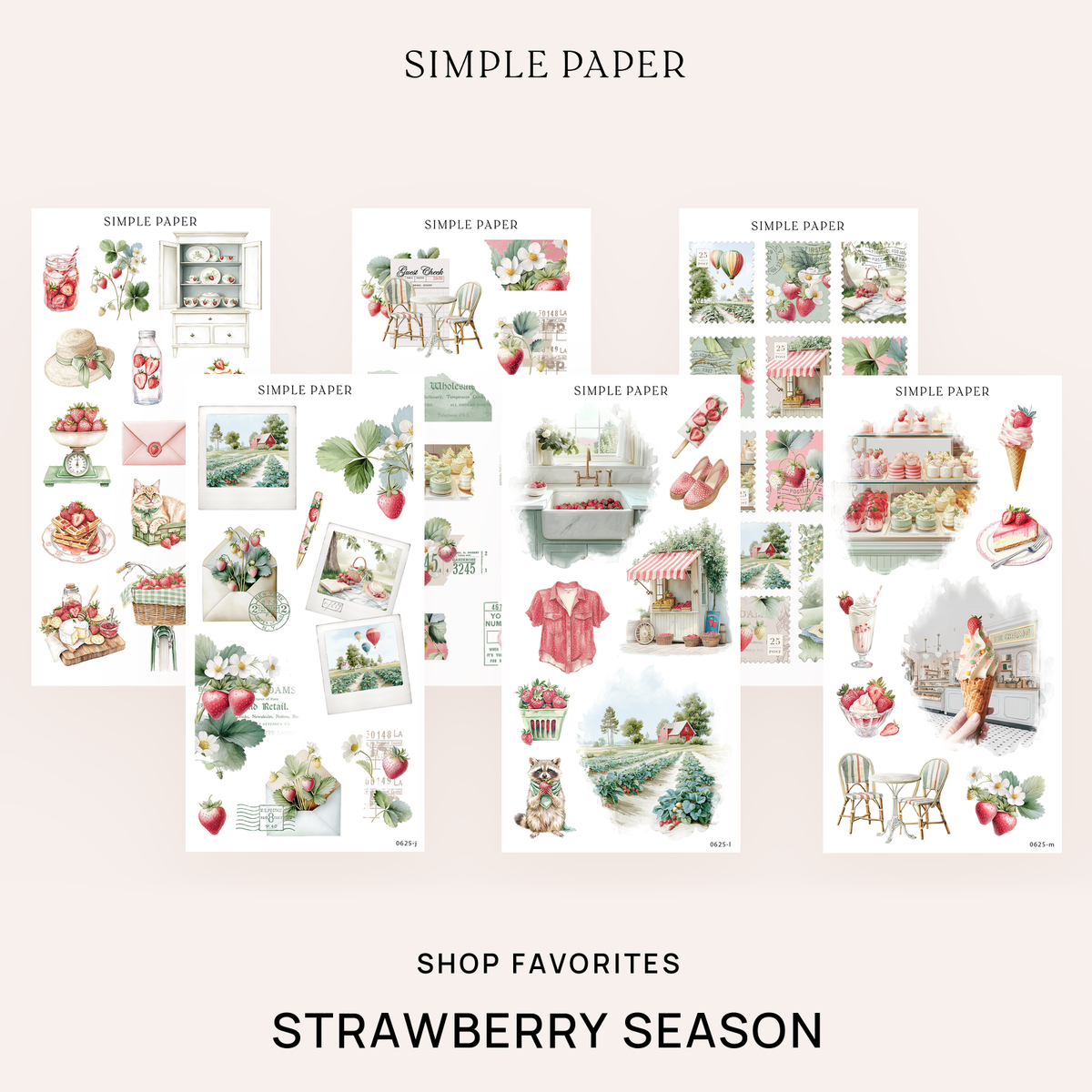 Strawberry Season - Shop Favorites Bundle cover, light background