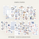 By The Sea Full Decorative Kit: 14 sticker sheets of hydrangeas, harbor scenes and date dots by Simple Paper