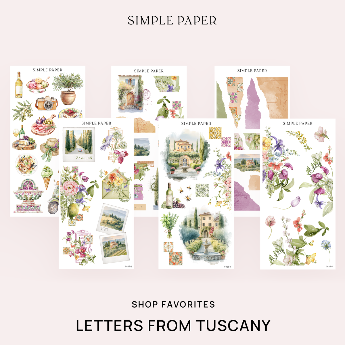 Letters From Tuscany - Shop Favorites Bundle cover, light background