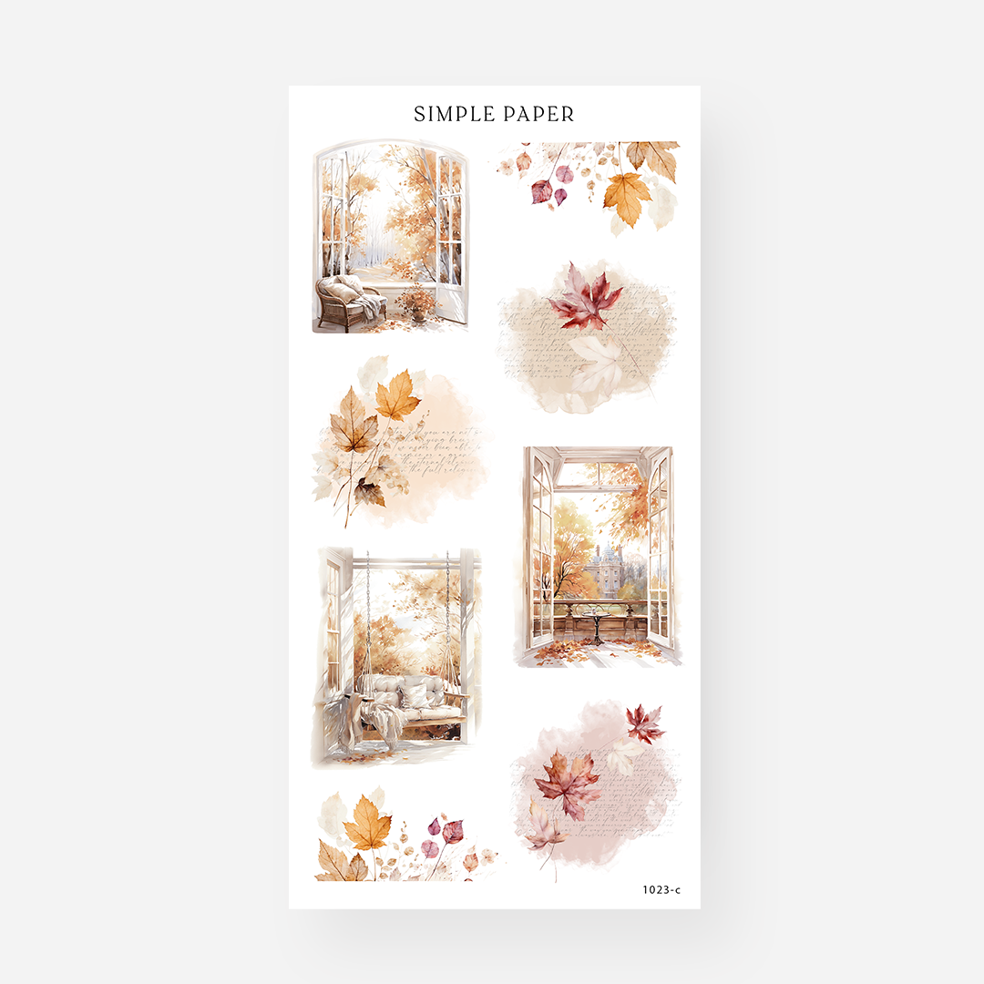 October - Sheet C - Simple Paper