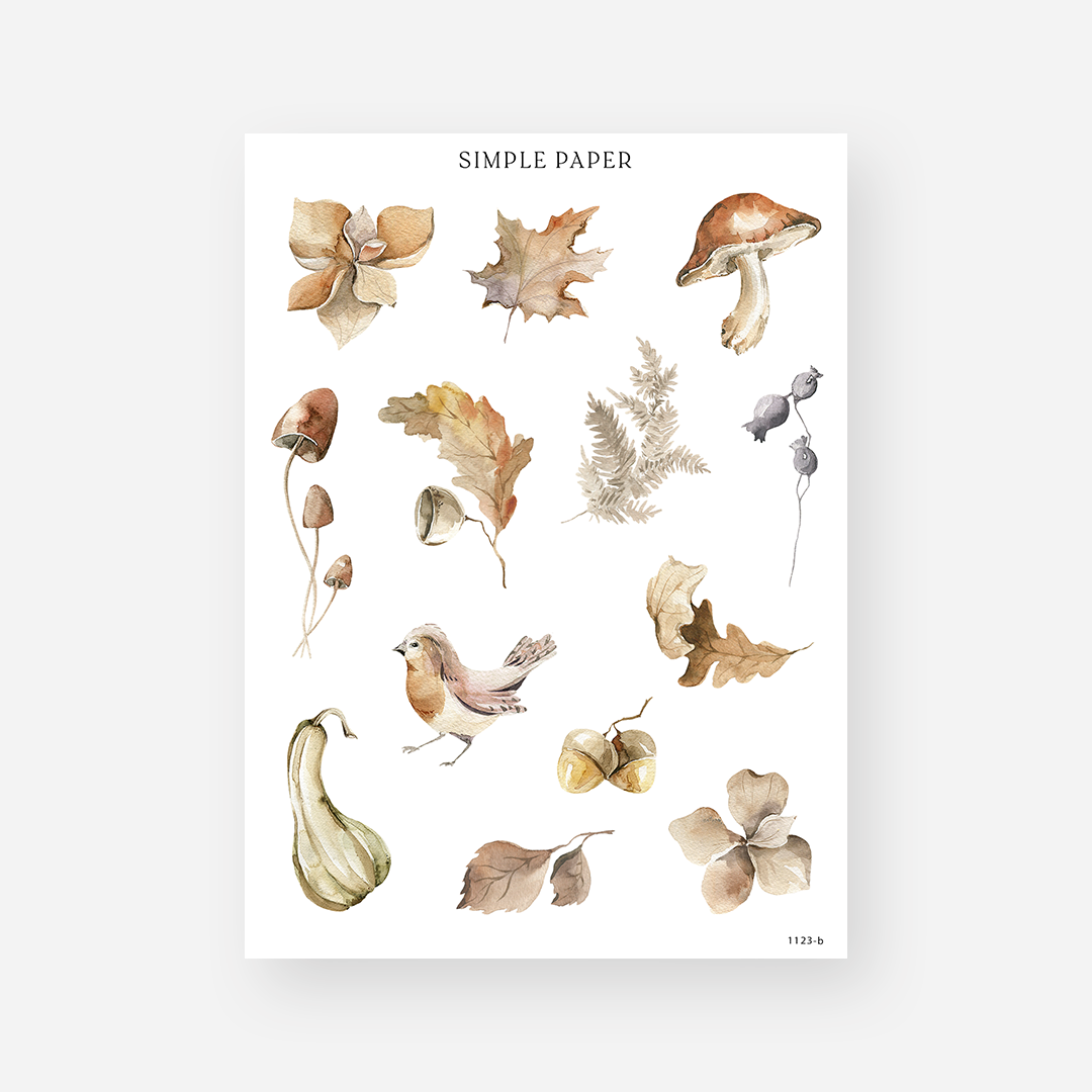November - Sheet B - Simple Paper