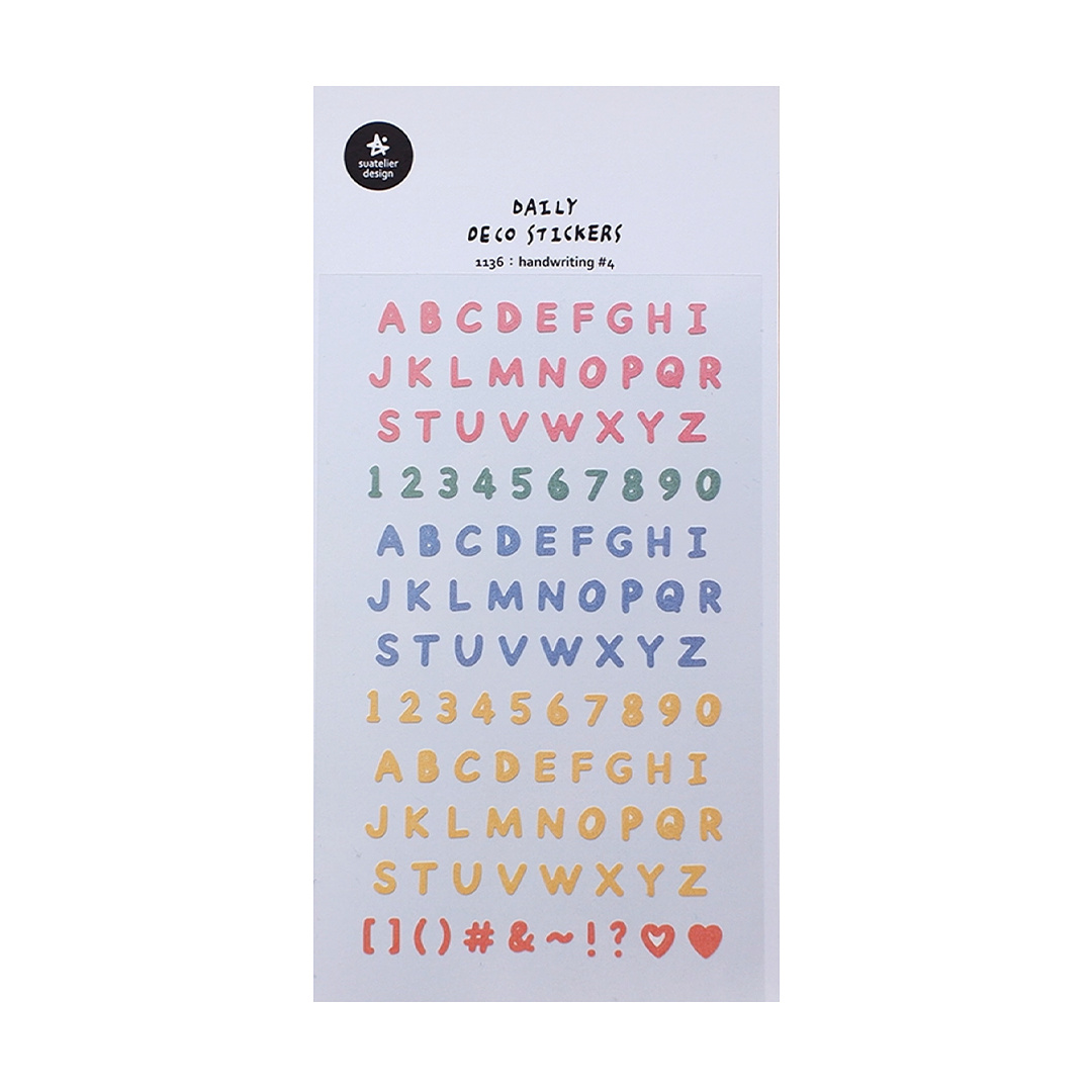 Suatelier Stickers No. 1136 Handwriting #4