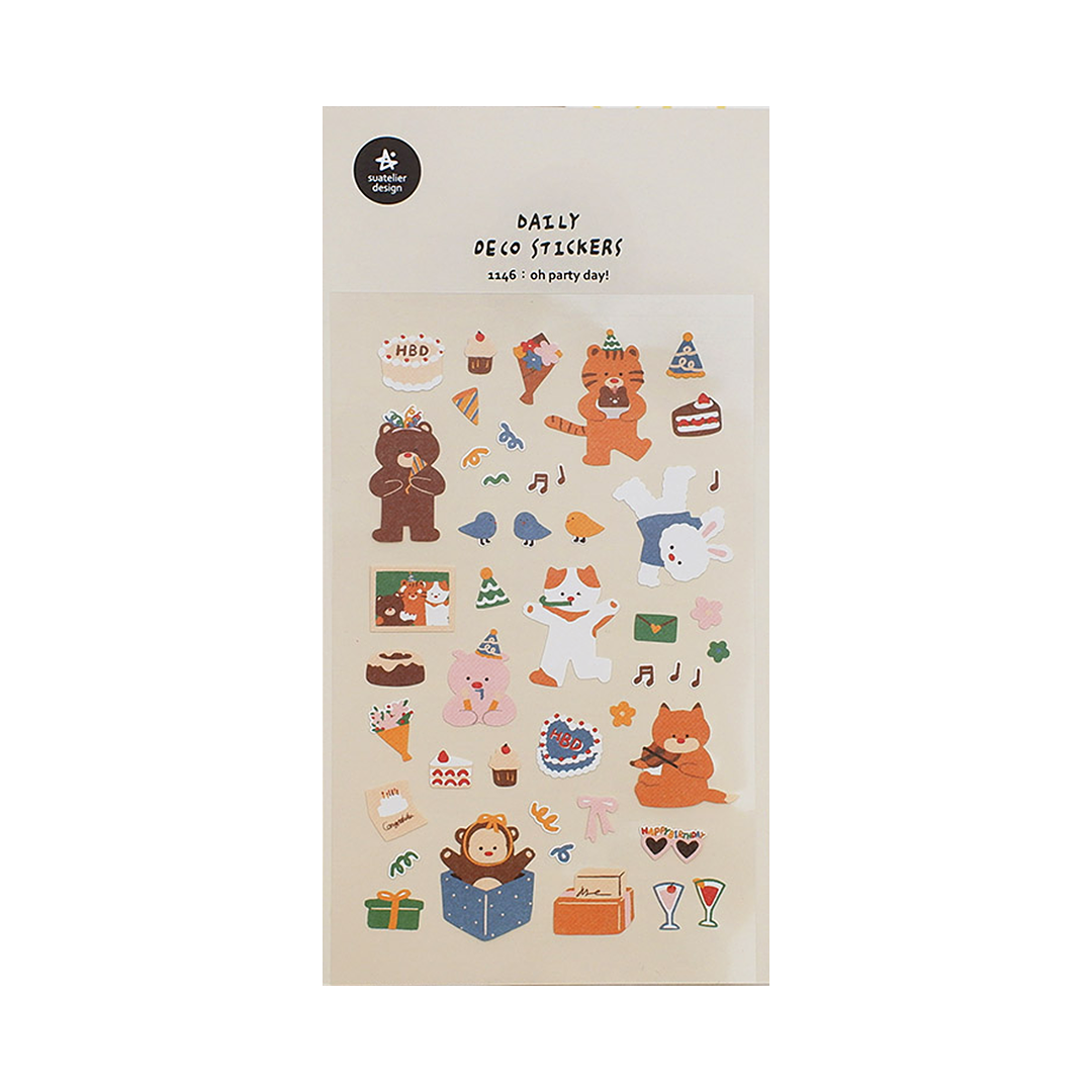 Suatelier Stickers No. 1146 Oh Party Day!