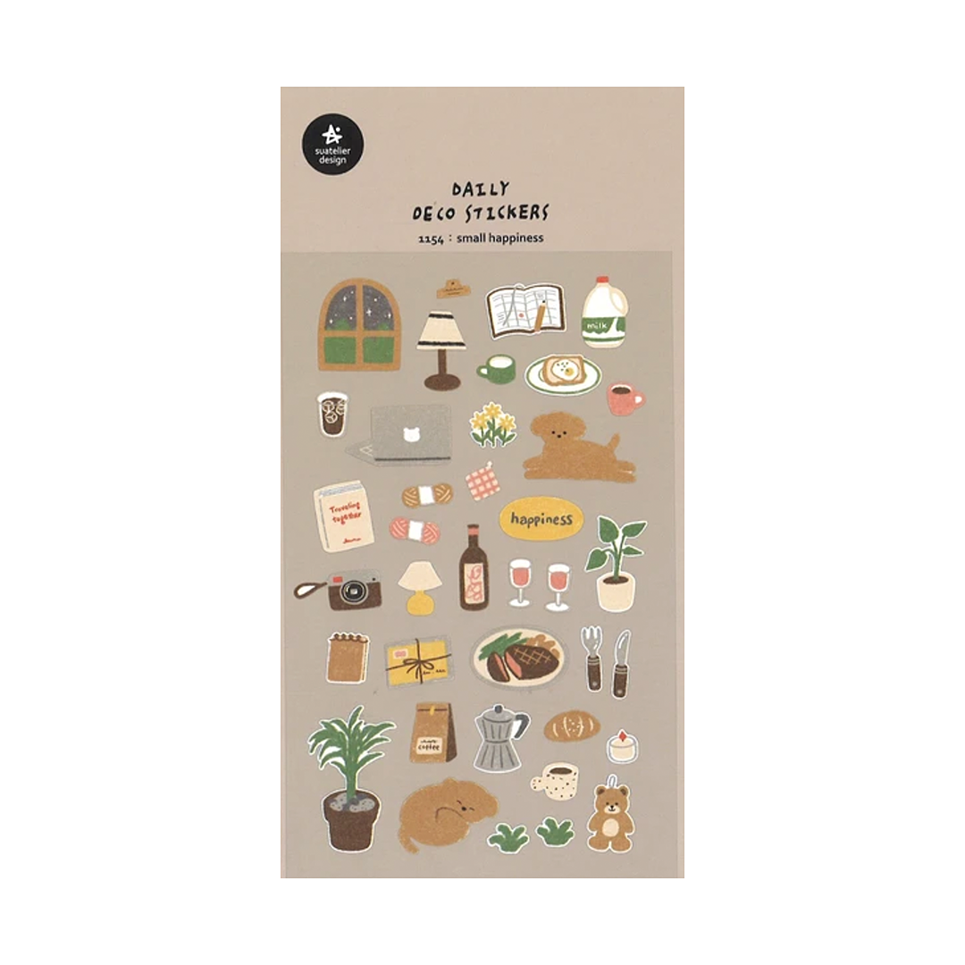Suatelier Stickers | No. 1154 | Small Happiness - Simple Paper 
