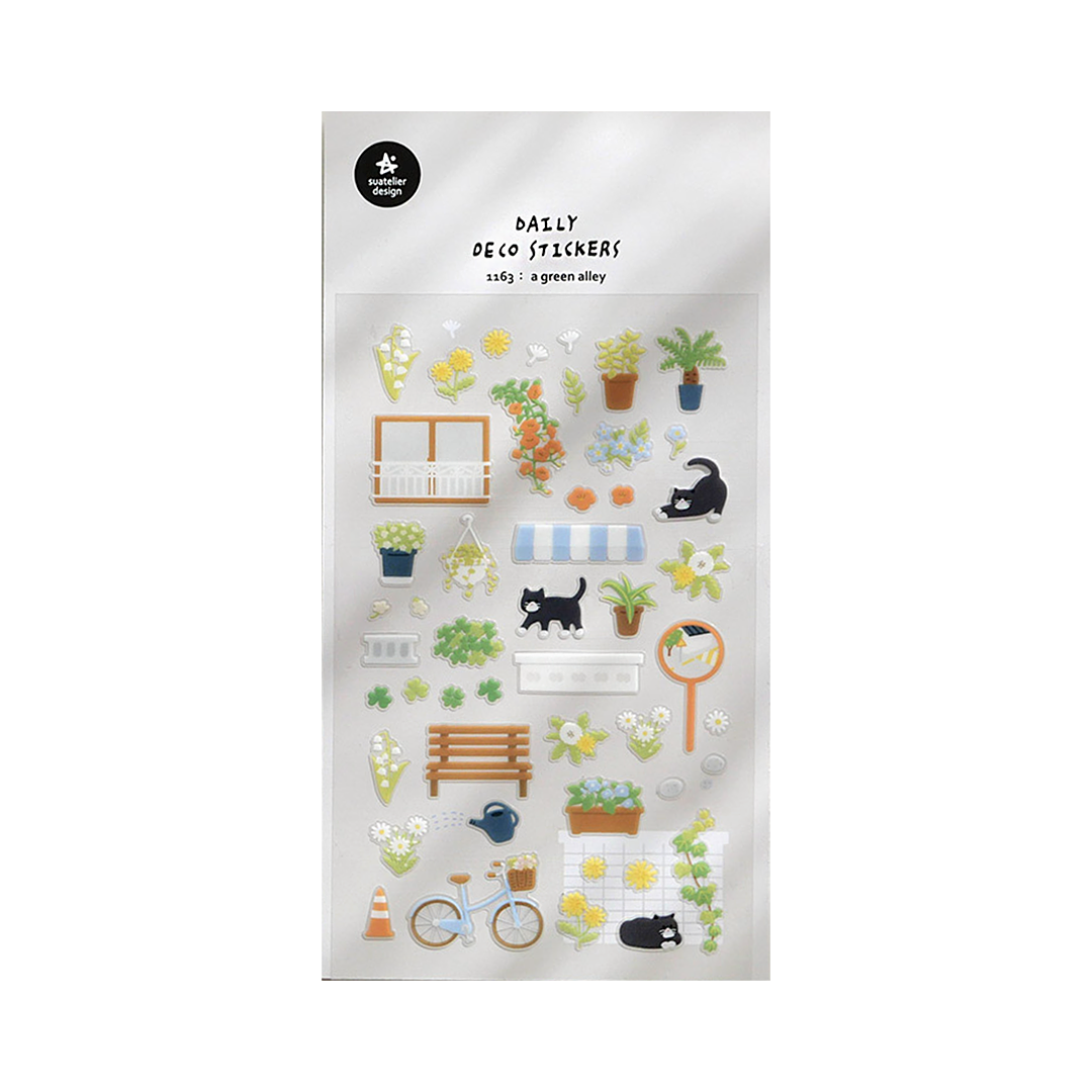 Suatelier Stickers No. 1163 A Green Alley