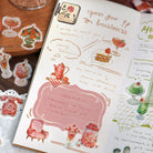 BGM Agenda Sticker Flake Stickers | Cafe A La Mode | Red - Simple Paper 