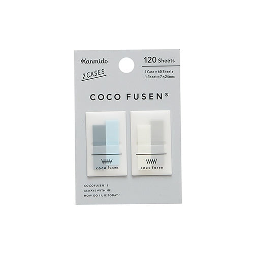 Kanmido Coco Fusen Sticky Notes | Mini | Cool Gray - Simple Paper 