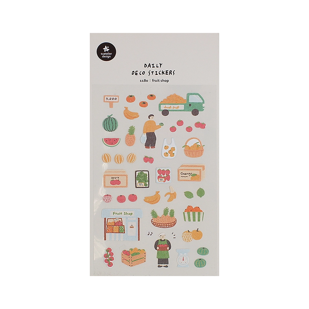Suatelier Stickers No. 1180 Fruit Shop