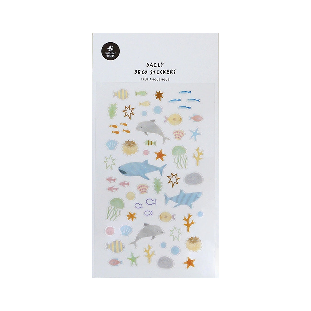 Suatelier Stickers No. 1182 Aqua Aqua