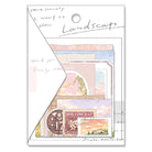 Mind Wave Seal Landscape Sticker Flake | Akane Cloud - Simple Paper 