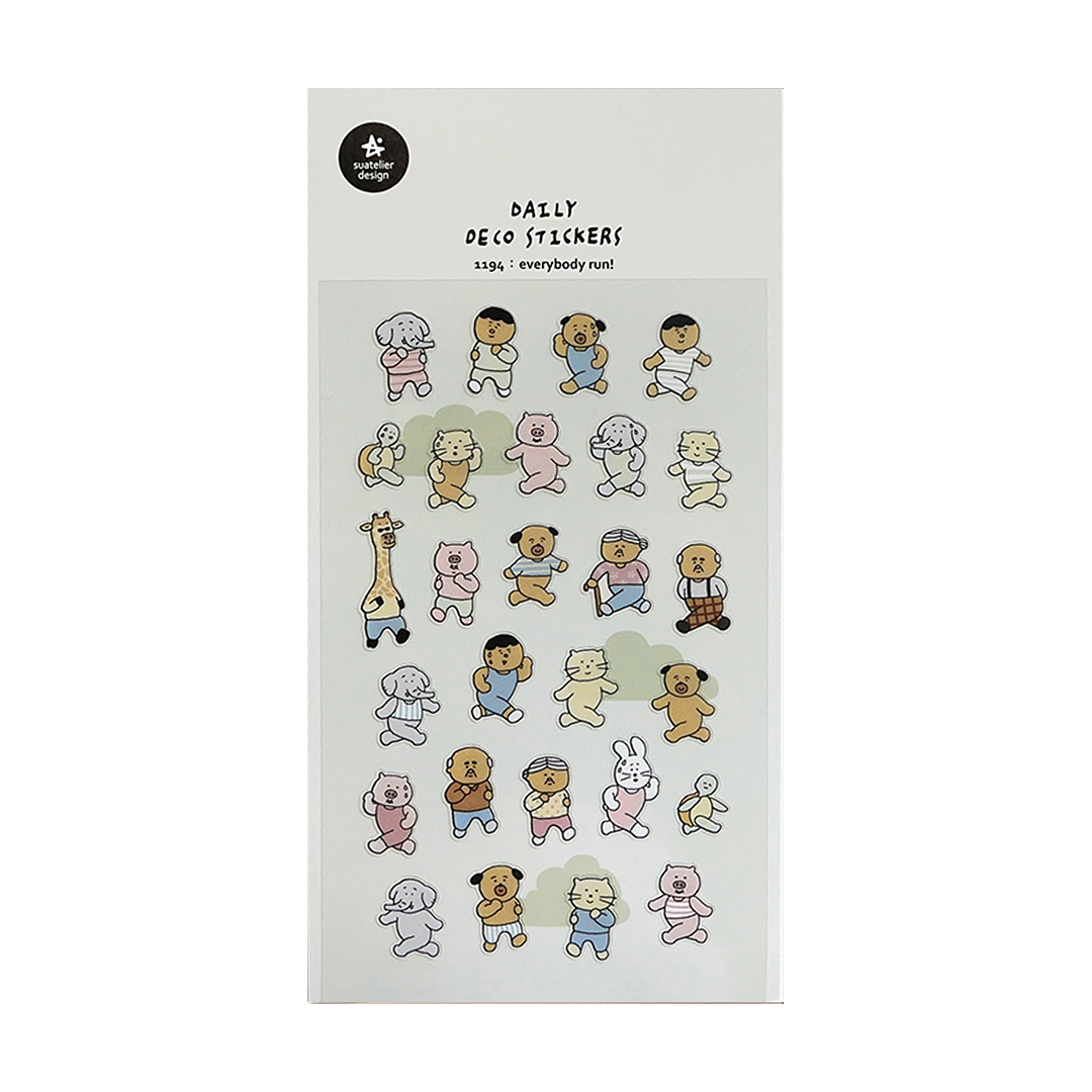 Suatelier Stickers No. 1194 Everybody Run!