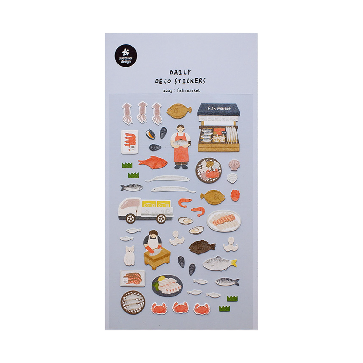 Suatelier Stickers No. 1203 Fish Market