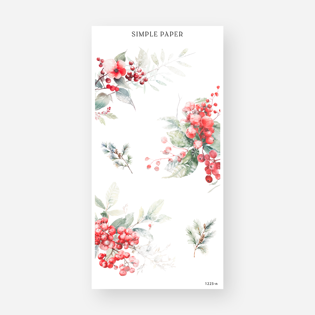 December - Sheet N - Simple Paper