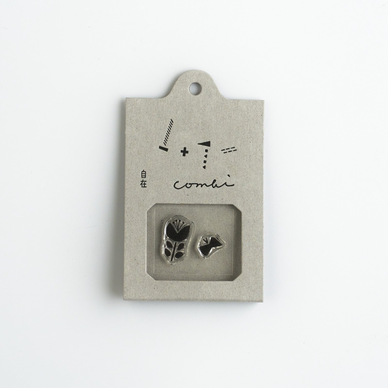 Nombre JIZAI Clear Stamp Combi Butterfly & Flower