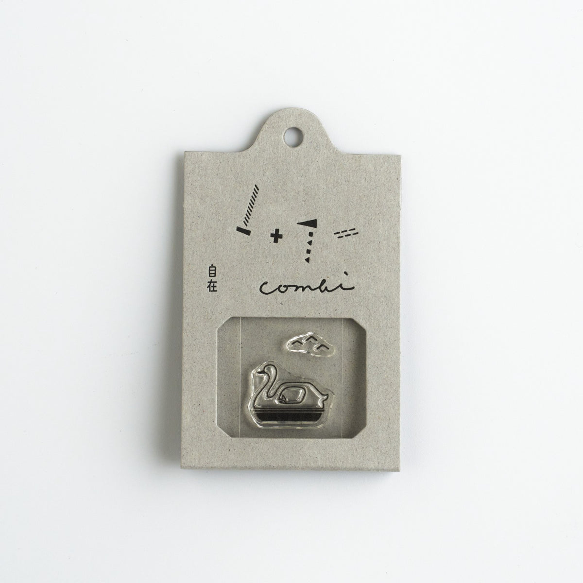 Nombre JIZAI Clear Stamp Combi Swan Boat