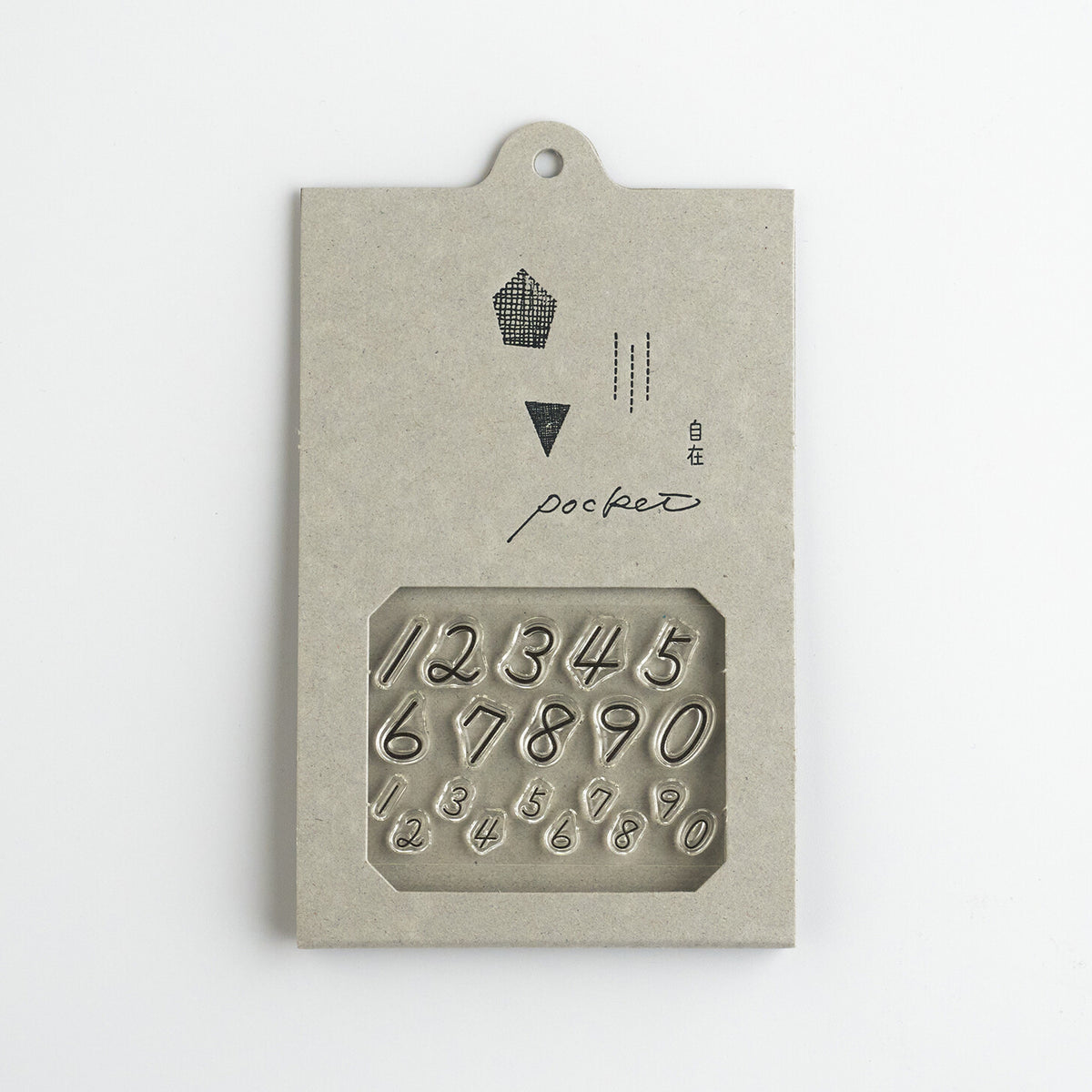 Nombre JIZAI Clear Stamp Pocket Number 03