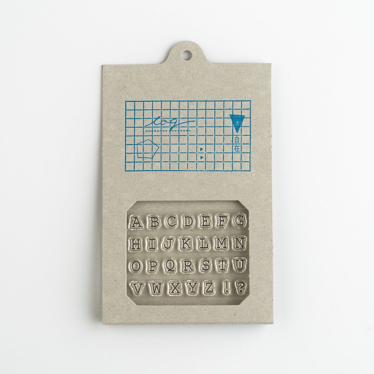 Nombre JIZAI Clear Stamp Log Alphabet 01