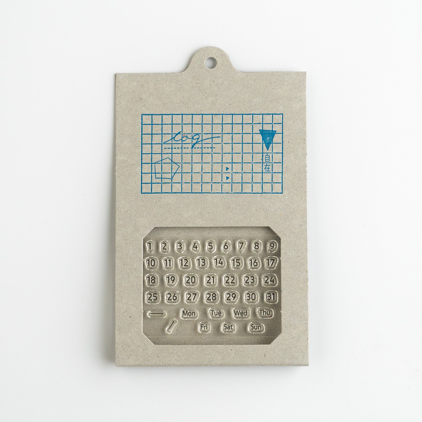 Nombre JIZAI Clear Stamp Log Date & Day of Week 02
