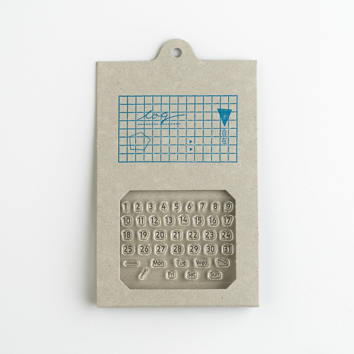 Nombre JIZAI Clear Stamp Log Date & Day of Week 02