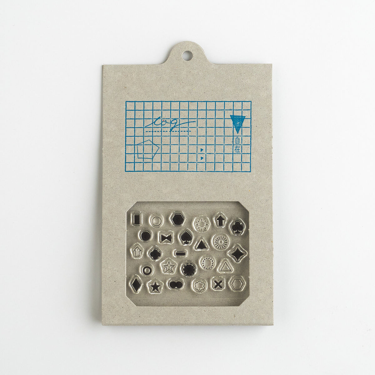 Nombre JIZAI Clear Stamp Log Marks 02