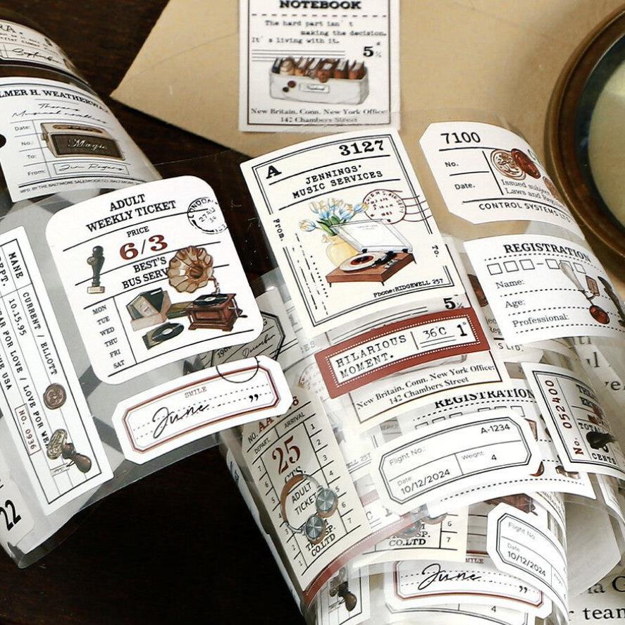 Tags & Ticket Stickers on Roll - Simple Paper 