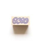 forme. Wooden Rubber Stamp Moon & stars