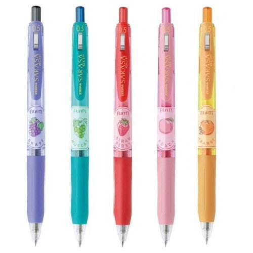 Zebra Sarasa Clip Limited Edition Scented Gel Pens Fruits