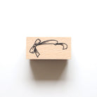 forme. Wooden Rubber Stamp Ribbon