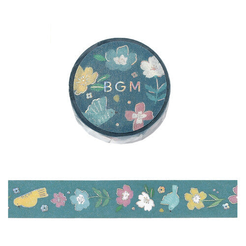 BGM Washi Tape Nordic Forest Flower Melody
