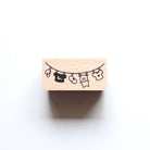 forme. Wooden Rubber Stamp Laundry