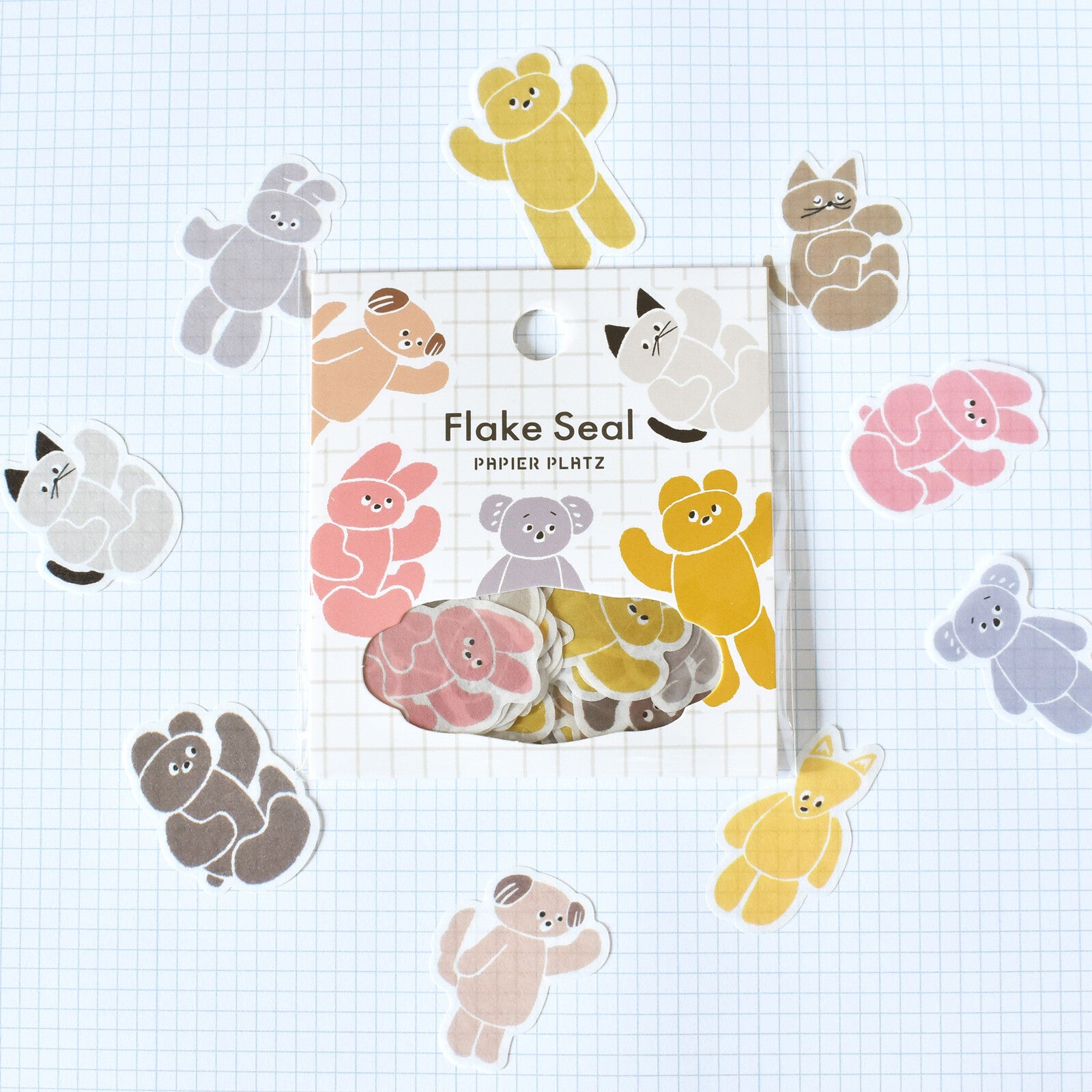 Papier Platz x Nicorecepie Flake Stickers Animals