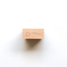 forme. Wooden Rubber Stamp Shooting Star