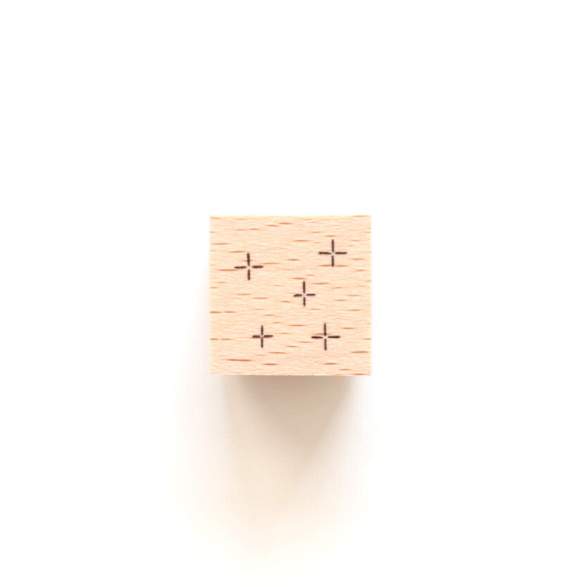 forme. Wooden Rubber Stamp Sparkle